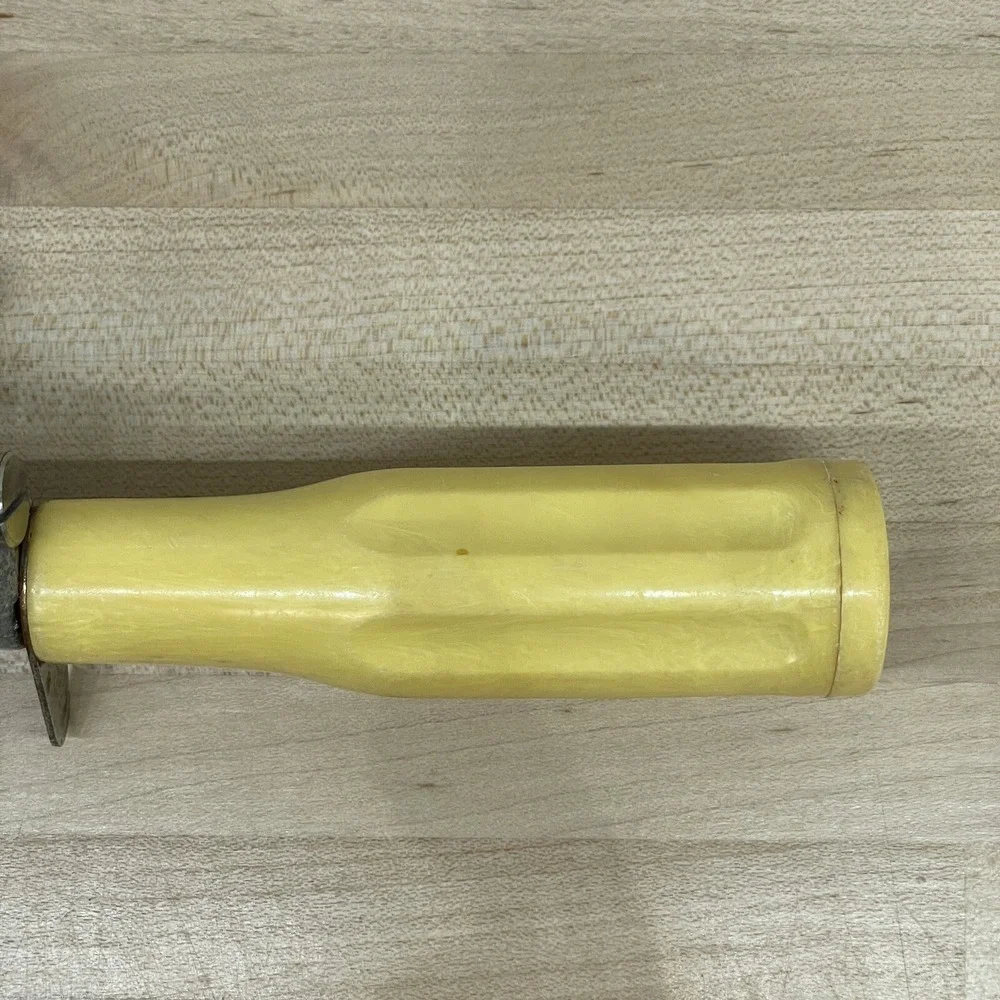 Vtg Ice Cream Scoop‎ Vintage Progressus Italy Yellow Handle Parlor Serving Heavy